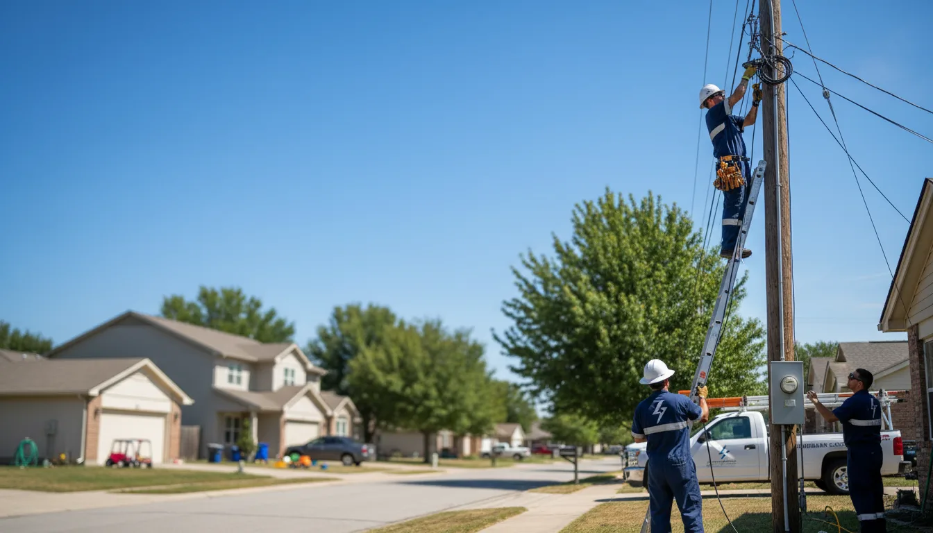 Residential electrician providing installation services in Malone, FL